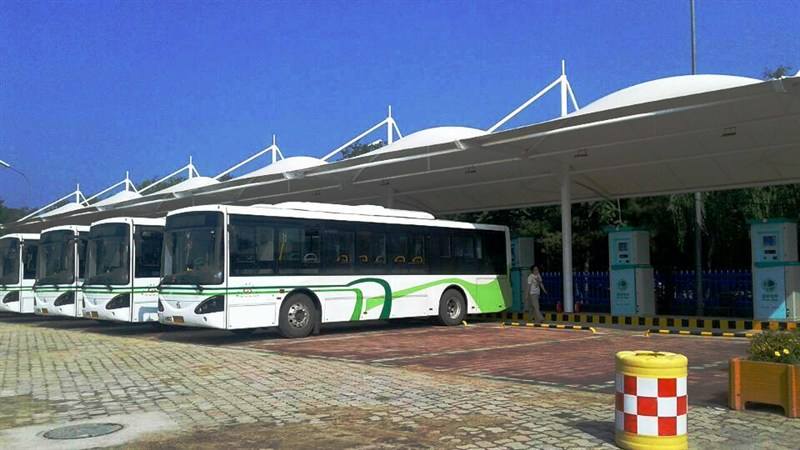 公交站膜結構雨棚有什么優點？