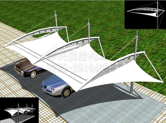 小型膜結構車棚設計-深圳市燁興膜結構工程有限公司 小型膜結構車棚設計.jpg