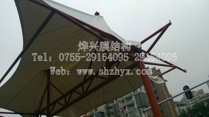 崗亭景觀膜結構工程施工-深圳市燁興膜結構工程有限公司 崗亭景觀膜結構工程施工.jpg