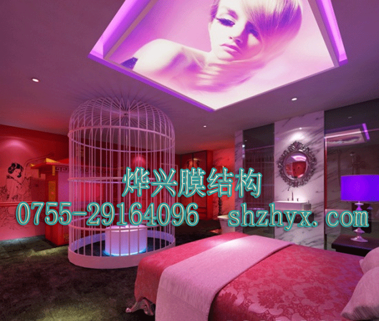 室內軟膜天花背景墻，唯美得發(fā)光
