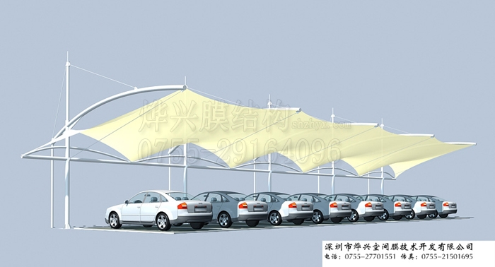 張拉膜結(jié)構(gòu)車(chē)棚-燁興膜結(jié)構(gòu) 張拉膜結(jié)構(gòu)車(chē)棚.jpg